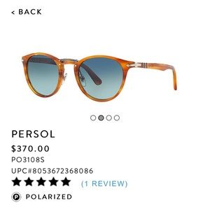 Beautiful blue lens PERSOL sunglasses